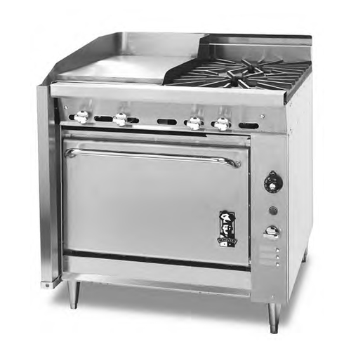 Montague V136-13 36" Gas Heavy Duty Range - 130,000 BTU