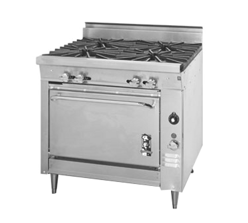 Montague 136-5A-LP 36" Liquid Propane Heavy Duty Range - 160,000 BTU