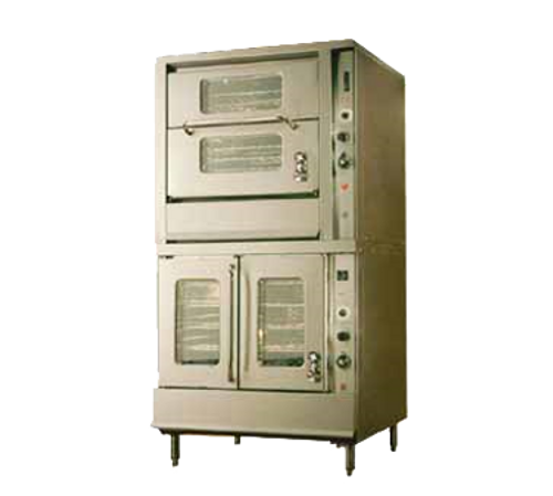 Montague 2-70B Vectaire Double-Deck Natural Gas Bakery Depth Convection Oven - 70,000 BTU/Deck