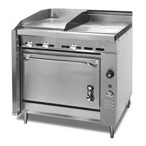 Montague 136-12E-NG 36" Natural Gas Heavy Duty Range - 110,000 BTU