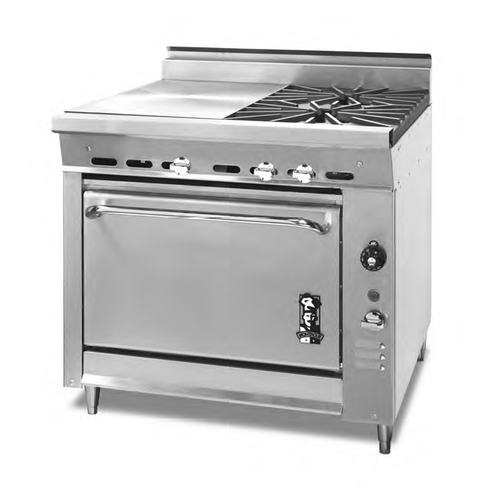 Montague M36-11E 36" Gas Heavy Duty Range - 100,000 BTU