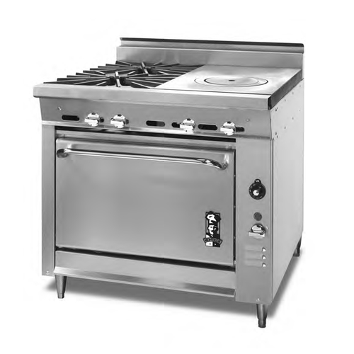 Montague M36-14 36" Gas Heavy Duty Range - 30,000 BTU