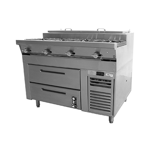 Montague C60-5F/RB60-SCRR 72" Gas Technostar Restaurant Range - 440,000 BTU