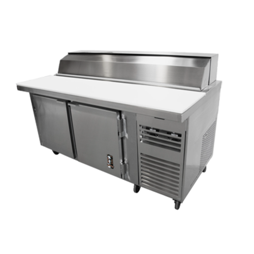 Montague PT-48-R 48" W Two-Section Two Door Legend Sandwich Prep Table