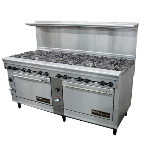 Montague T260-6-3FTB 72" Gas Technostar Restaurant Range - 440,000 BTU