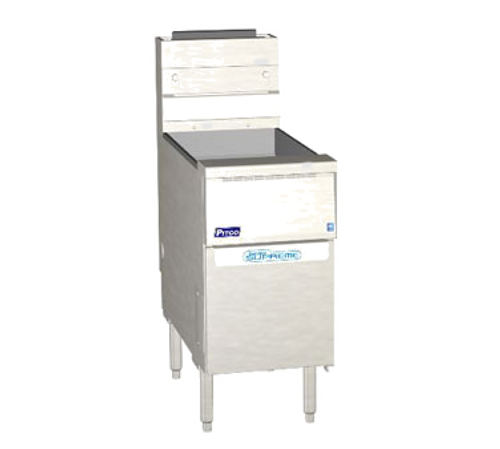 Pitco SSH55 Natural Gas Efficiency Fryer - 122,000 BTU