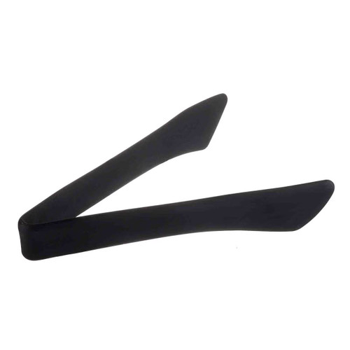 TableCraft Products 39102 12" Black Stainless Steel & Silicone Tongs
