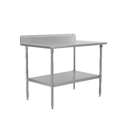 John Boos ST6R5-2448SSK-X 48"W x 24"D Stainless Steel Work Table and Undershelf