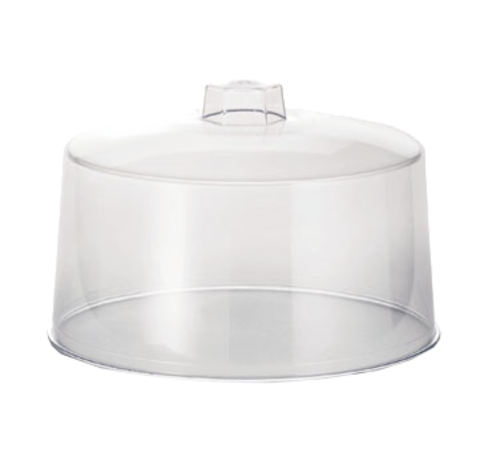 TableCraft Products 421 12" Dia. x 7 1/2"H Styrene Plastic Handle Cake Cover