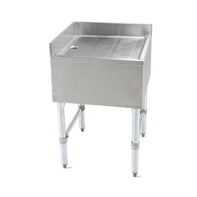 John Boos EUBD-2121-C Stainless Steel Underbar Corner Drain Board