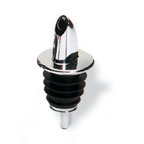 TableCraft Products 670 No Collar Chrome Plated Spout Plastic Cash & Carry Free Flow Pourer