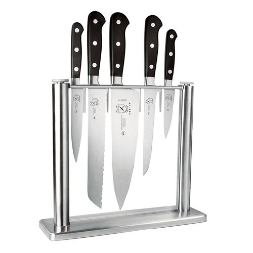Mercer M23500 Renaissance 6 Piece Black Forged High Carbon Stainless Steel Knife Block