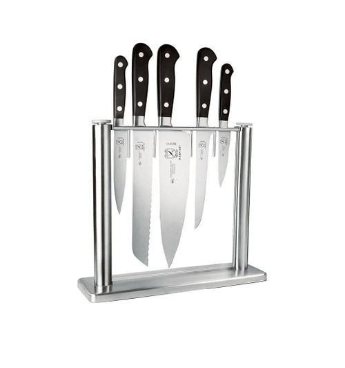 Mercer M23500 Renaissance 6 Piece Black Forged High Carbon Stainless Steel Knife Block