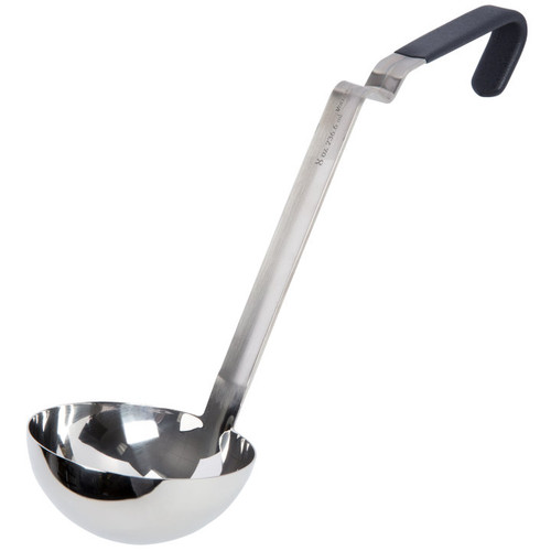 Vollrath 4980822 8 Oz. 4-1/16" Bowl Dia. Equipped with All-Natural Antimicrobial Stainless Steel Ergo Grip Ladle