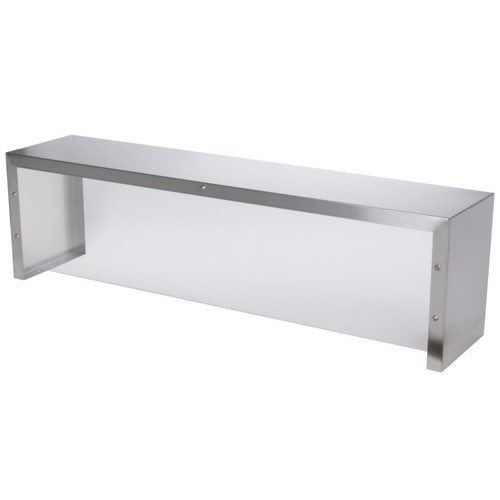 Vollrath 38053 46" W x 10" D x 13" H Stainless Steel ServeWell Single Deck Cafeteria Breath Guard