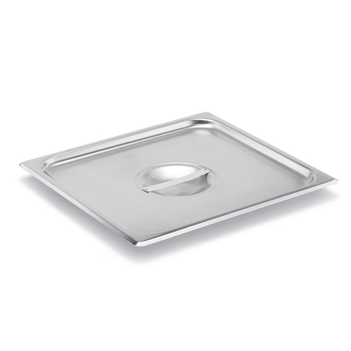 Vollrath 75110 2/3 Size Flat Solid Stainless Steel Super Pan V Steam Table Pan Cover