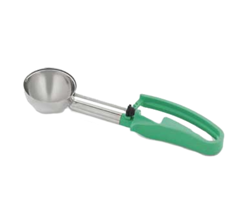 Vollrath 47373 2.8 Oz. Green Stainless Steel Scoop & Shaft #12 Disher