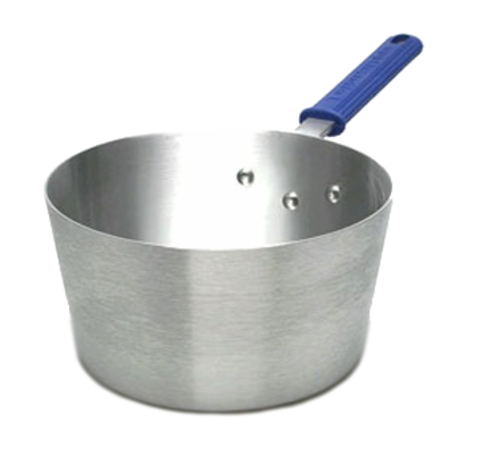 Vollrath 434412 4.5 Qt. 11 Gauge Aluminum Alloy Cool Handle with EverTite Riveting Wear-Ever Tapered Sauce Pan