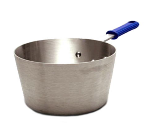 Vollrath 434512 5.5 Qt. 11 Gauge Aluminum Alloy Cool Handle with EverTite Riveting Wear-Ever Tapered Sauce Pan