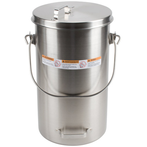 Vollrath 59200 19.75 Qt. Stainless Tote Pail With Cover