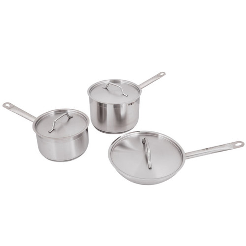 Vollrath 3820 6 Piece Stainless Steel Optio Deluxe Cookware Set