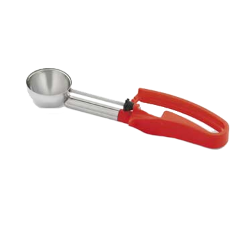 Vollrath 47376 1.52 Oz. Red Stainless Steel Scoop & Shaft #24 Disher