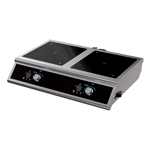 Vollrath DUALI-2900SS 28.38" W Stainless Steel Control Knob Countertop Induction Ranges - 208-240 Volts