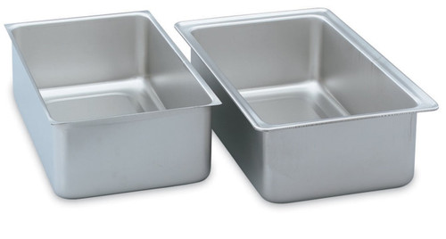 Vollrath 99765 20" W x 6" H x 12" D Full Size Standard Bead Stainless Steel Water / Spillage Pan