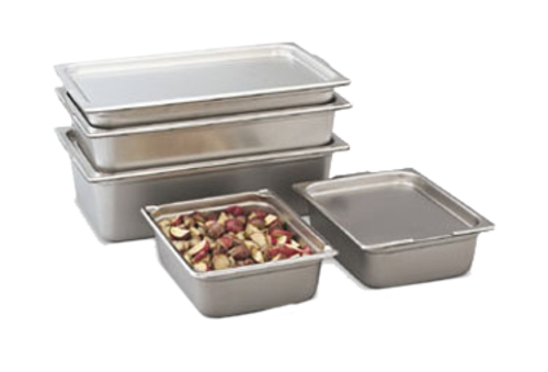 Vollrath 30288 1/2 Size 11 Qt. Stainless Steel 20 Gauge Super Pan Transport