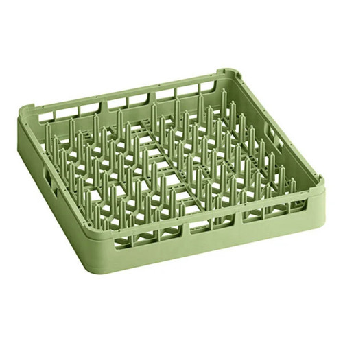Vollrath 5267210 19.75" W x 19.75" D x 3.25" H Light Green With Standard Height Signature Full-Size Plate Rack