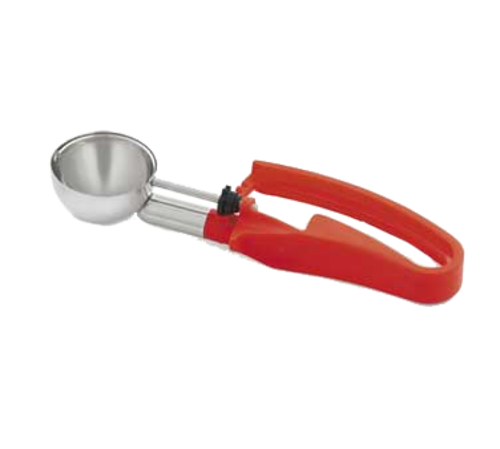 Vollrath 47397 1.52 Oz. Red Stainless Steel Scoop & Shaft #24 Disher