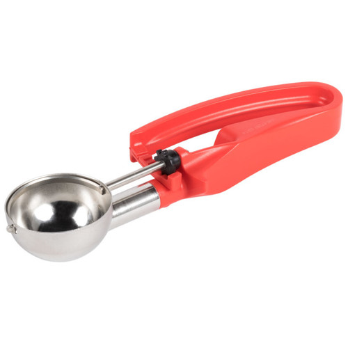 Vollrath 47397 1.52 Oz. Red Stainless Steel Scoop & Shaft #24 Disher