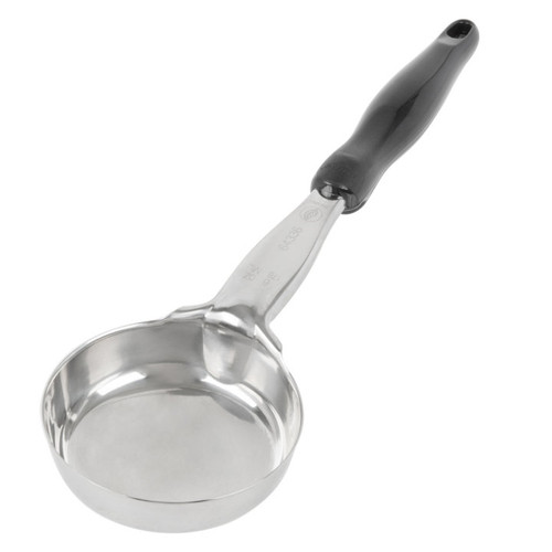 Vollrath 6433620 6 Oz. 1-Piece Heavy Duty Solid Round Bowl Handle Coded Black Equipped With All-Natural Antimicrobial Spoodle