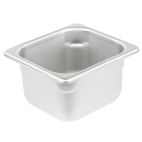 Vollrath S06064 1/6 Size Stainless Steel Anti-Jam Corner Shoulder Seam Table Pan