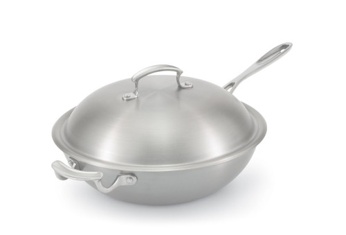Vollrath 49418 5.19 Qt. 3-Ply Miramar Display Cookware Stir Fry Pan