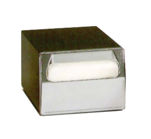 Vollrath 6512-06 11 3/4" D x 8" W x 6" H Black Extra-Deep Drawer Overload Protection Chrome Plated Plastic Face Counter Type Napkin Dispenser