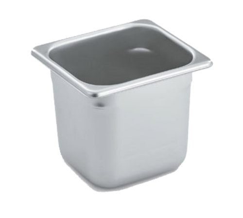 Vollrath S06066 1/6 Size Stainless Steel Anti-Jam Corner Shoulder Steam Table Pan