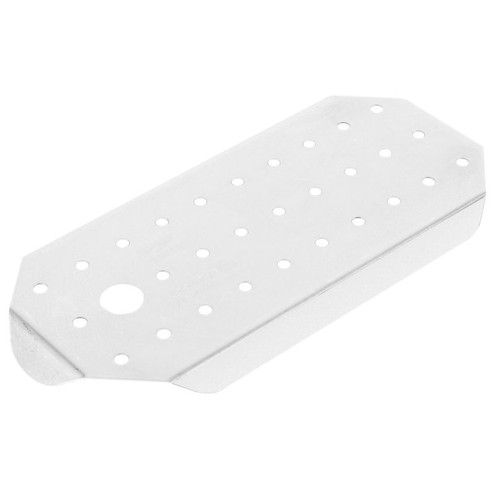 Vollrath 20400 1/4 Size 3/8" Drain Holes Stainless Steel Super Pan V False Bottom
