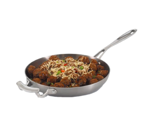 Vollrath 49413 2.25 Qt. Satin 3-Ply Construction Miramar Display Cookware Saute Pan