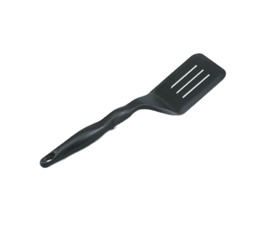 Vollrath 5284120 Black 13 1/2" Overall Length Ergonomic Handle One-Piece Construction Built-In Stopper Textured Surface Nylon Slotted Turner