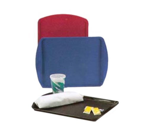 Vollrath 1217-01 Rectangular 17" W x 12" D Brown Plastic Stain and Odor Resistant Stacking Lugs Traex Fast Food Tray