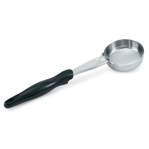 Vollrath 6433320 3 Oz. 1-Piece Heavy Duty Solid Round Bowl Handle Coded Black Equipped With All-Natural Antimicrobial Spoodle