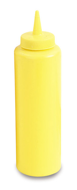 Vollrath 52065 12 Oz. Yellow Plastic Squeeze Bottle