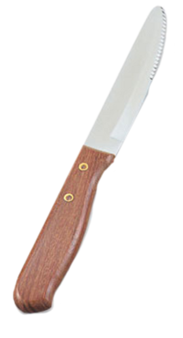 Vollrath 48148 9.88" Overall Length Jumbo Wood Handle Steak Knife