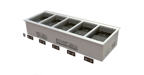 Vollrath FC-6IH-05208 5-Well Drop-In Induction Hot Food Well - 208-240V, 3980W
