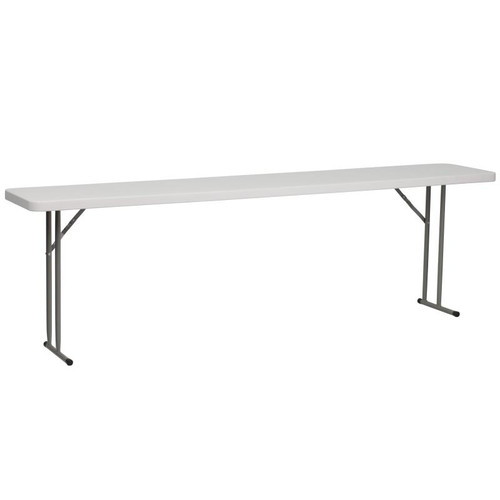 Flash Furniture RB-1896-GG Rectangular 96" W x 18" D x 29" H 330 Lb. Static Load Capacity Training Folding Table