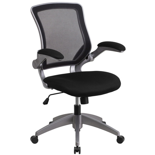 Flash Furniture BL-ZP-8805-BK-GG 25.25" W x 42.25" H x 24" D Black Swivel Task Chair