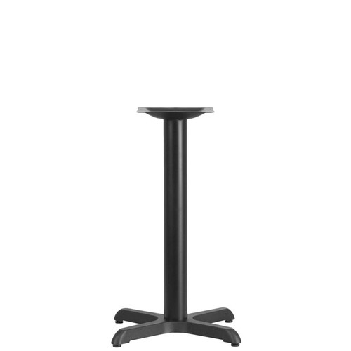 Flash Furniture XU-T2222-GG 22" x 22" x 30"H Table Base Black Dining Height