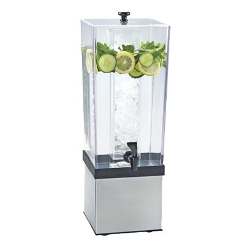 Cal-Mil 3324-3INF-55 3 Gal. Stainless Steel Base Polycarbonate Tank Indusion Chamber Beverage Dispenser