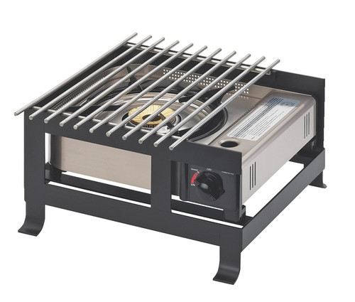 Cal-Mil 1576-13 14" W x 13-3/4" D x 7-1/4" H Black SoHo Butane Stove Frame Only